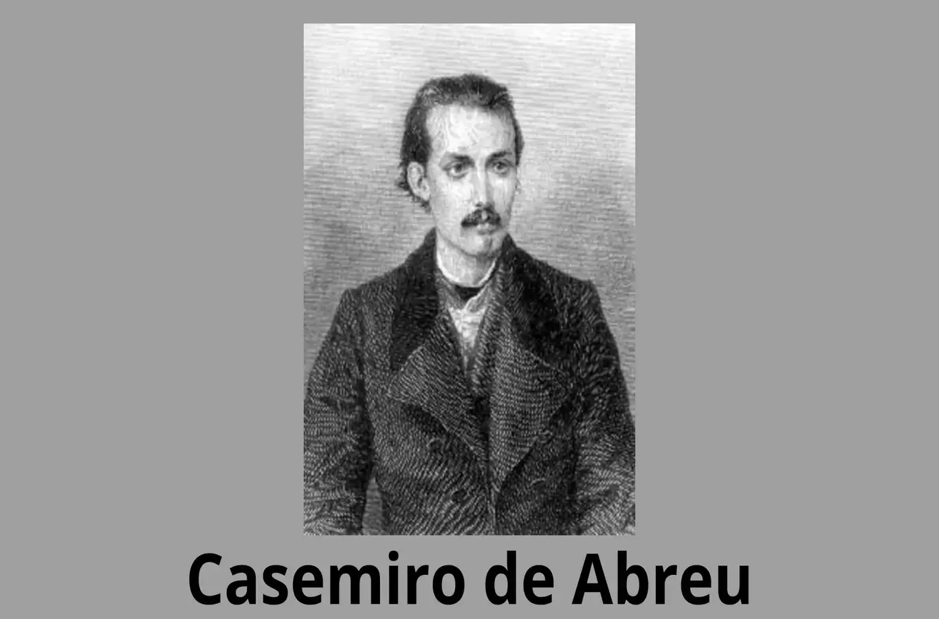 Foto de Casemiro de Abreu para ilustrar textos da segunda geração do romantismo