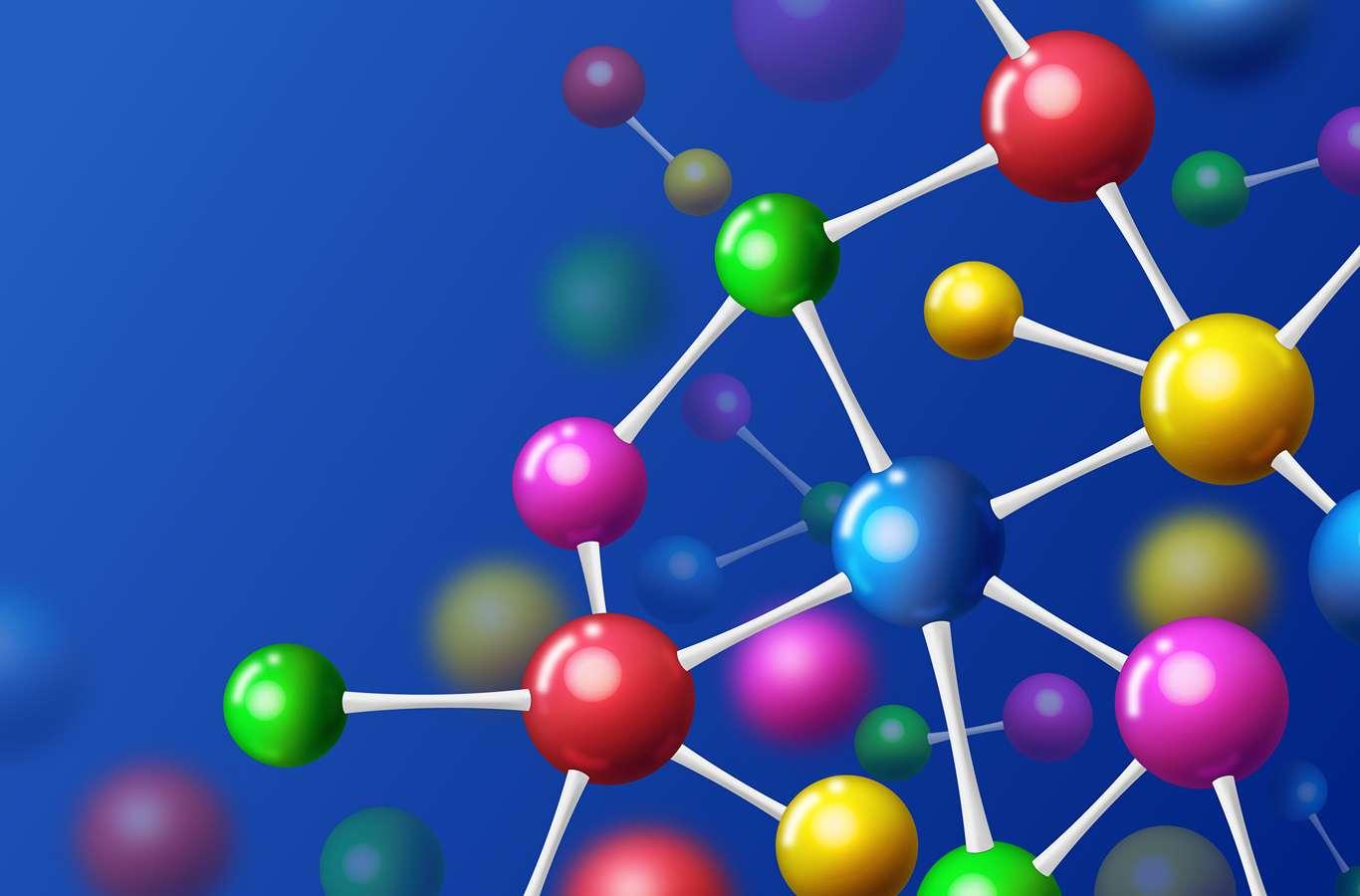Imagem de um átomo para ilustrar o texto sobre 4 modelos de átomos