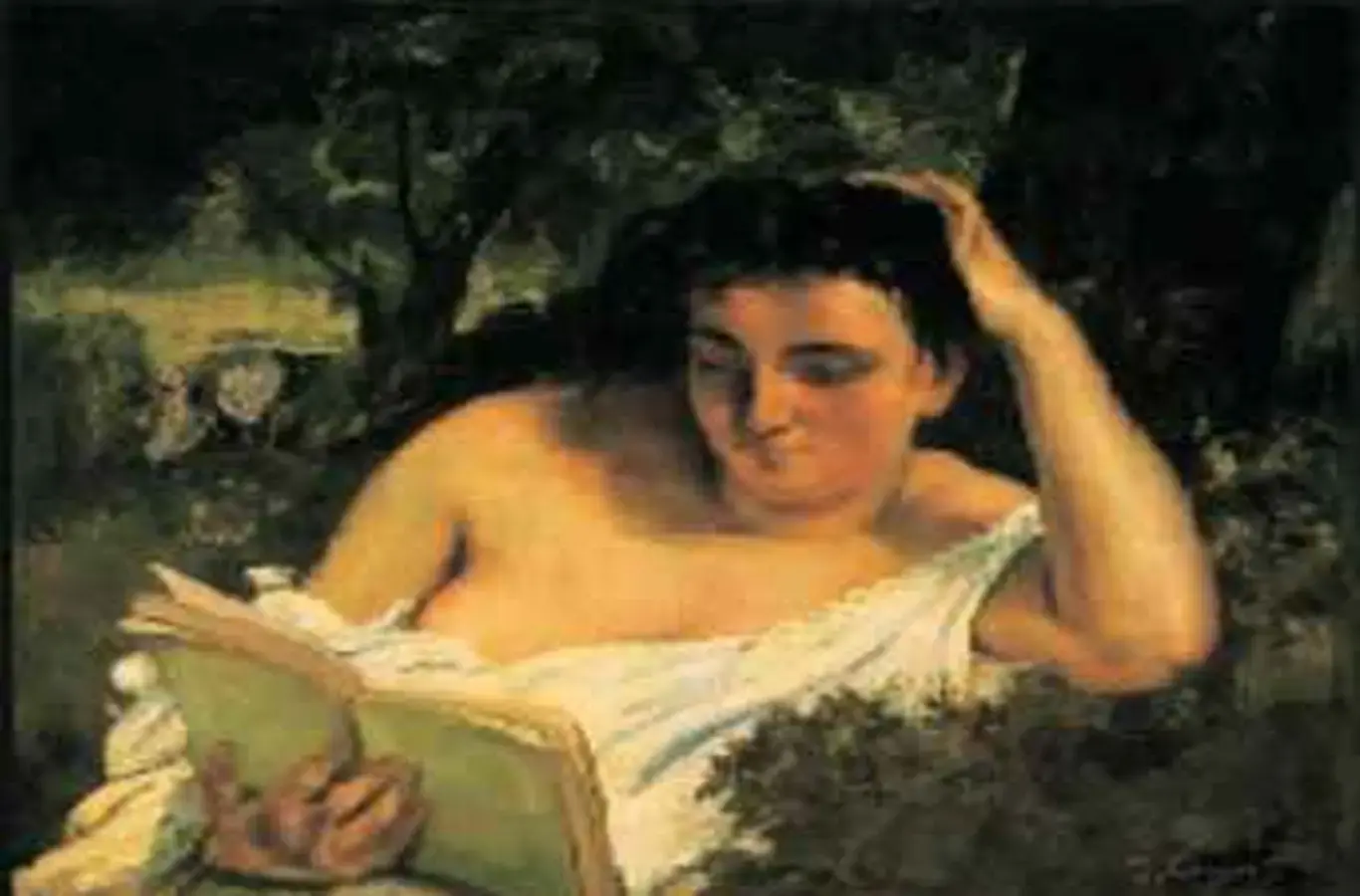 pintura de modelo lendo para ilustrar questões sobre prosa no romantismo