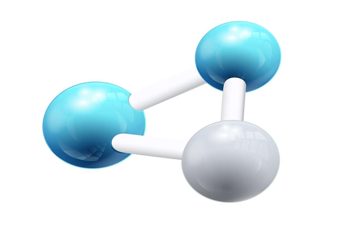imagem de moléculas para ilustrar um texto sobre distribuição eletrônica