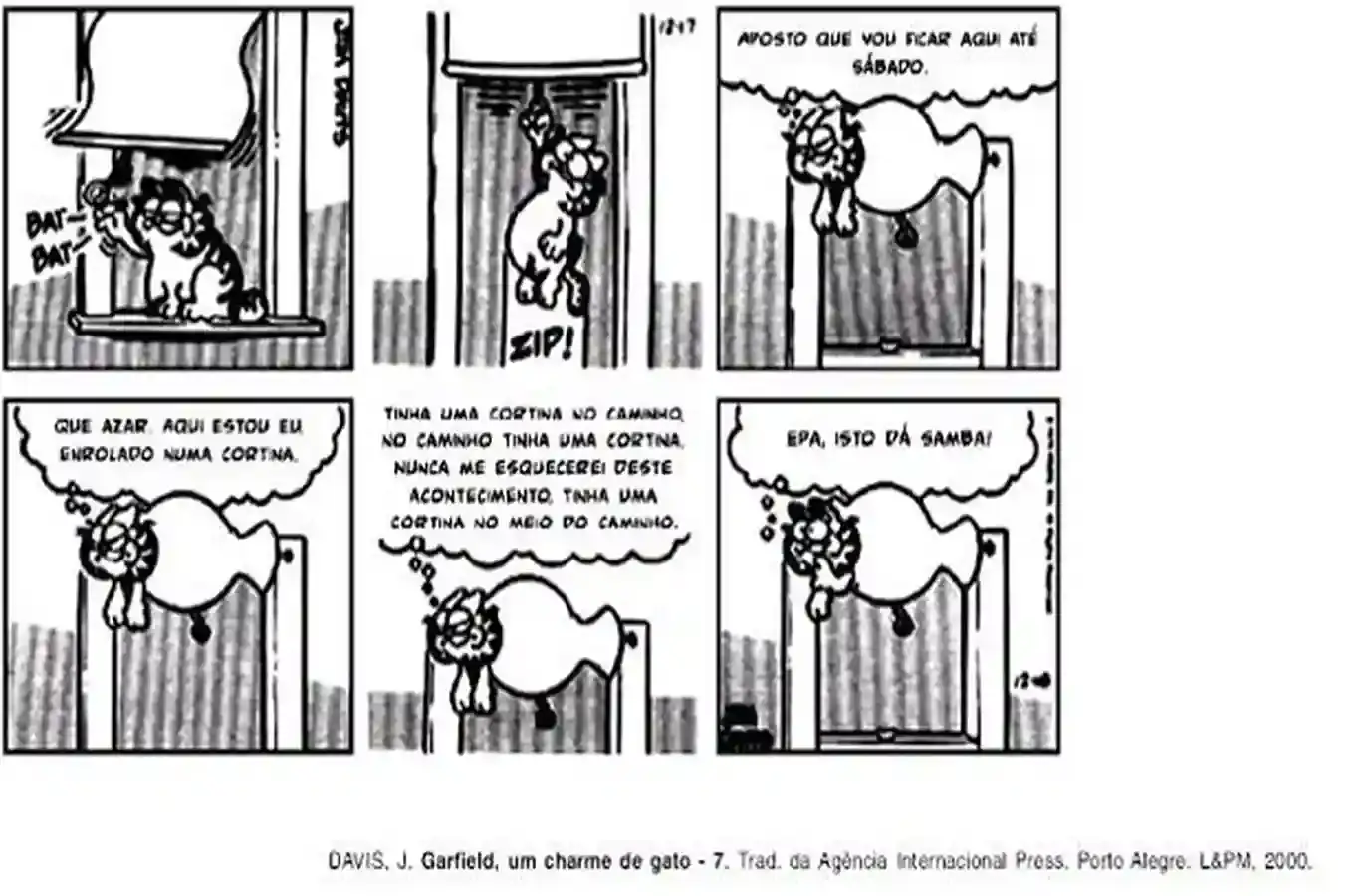 charge de questão de português do Enem