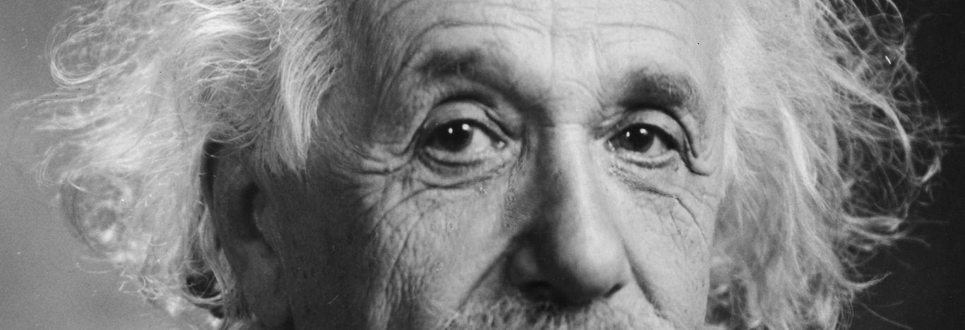 Foto do físico alemão Albert Einstein
