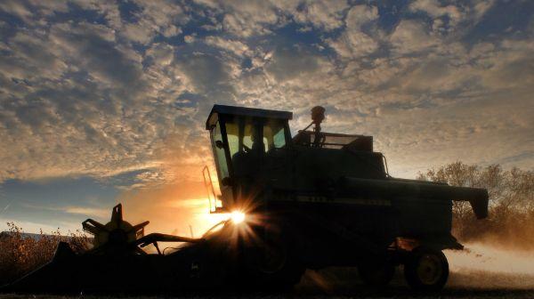colheita de soja para ilustrra um conteúdo sobre agronomia no brasil